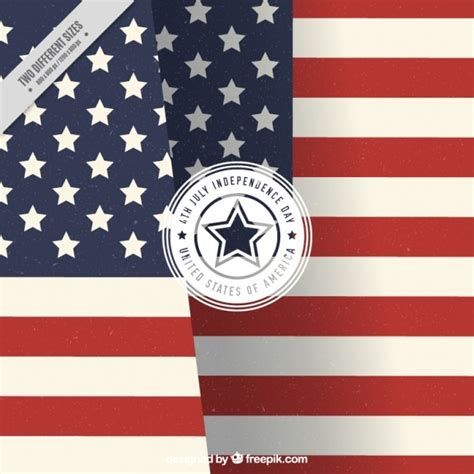 Free Vector | American flag background in flat design