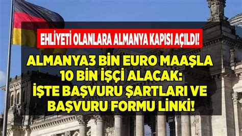 Ehliyeti Olanlara Almanya Kapısı Açıldı Almanya İşçi Alımı 2022