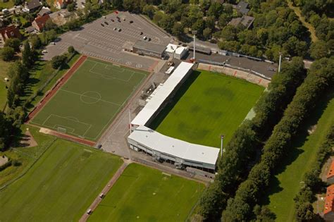 Luftaufnahme Ahlen Wersestadion Heimstätte von Rot Weiss Ahlen