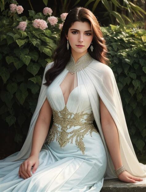 Premium Photo Beautiful Woman Photo Portrait Of A Charming Flirty Brunette Woman Posing In The