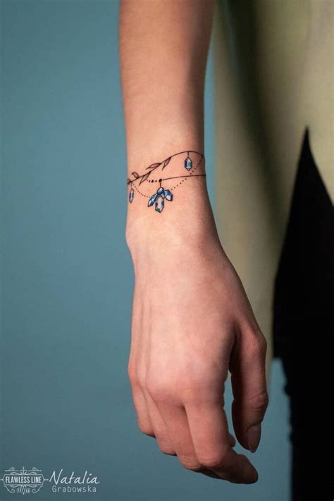 28 Wonderful Bracelet Tattoo Designs For Women Ankle Bracelet Tattoo