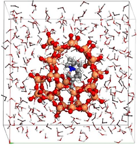 Snapshot From The Classical Molecular Dynamics Run Of The Si