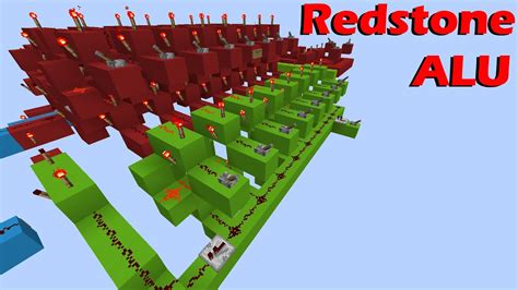 Minecraft Redstone Alu For My Redstone Computer Binary Adder And