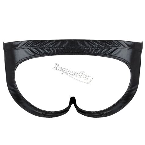 Sexy Men S Faux Leather Pouch Bikini Briefs Jock Strap Underwear G String Thongs EBay