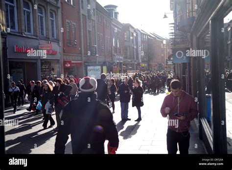 clumber street nottinghamuk stock photo alamy