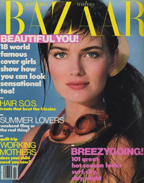 Paulina Porizkova By Marco Glaviano Us Harpers Bazaar July 1988