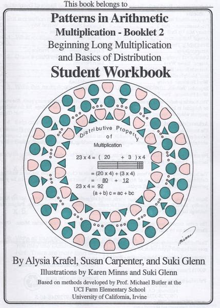 Multiplication Booklet 1 Parentteacher Guide Pattern Press