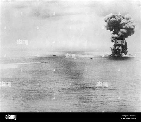 Yamato battleship explosion Stock Photo - Alamy