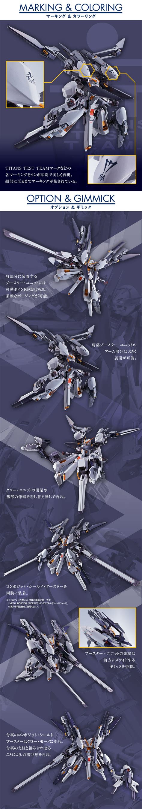 Metal Robot Spirits Gundam Tr Woundwort Rah Ii Parts Set