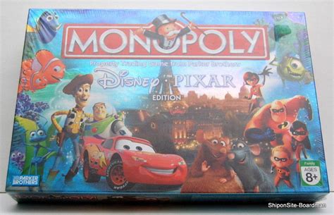 Monopoly Disney Pixar Edition w/ 6 Pixar Themed Tokens - Factory Sealed ...