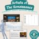 Artists Of The Renaissance World History PowerPoint Organizer And