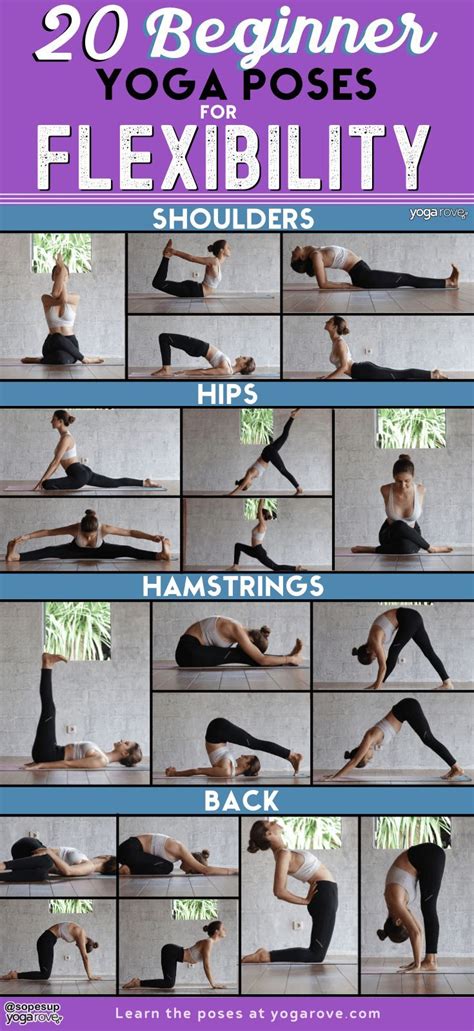 Beginner Yoga Poses For Flexibility Free Printable Yoga For