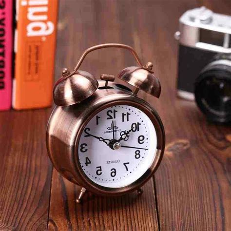 Analog Twin Bell Alarm Clock Vintage Retro Classic