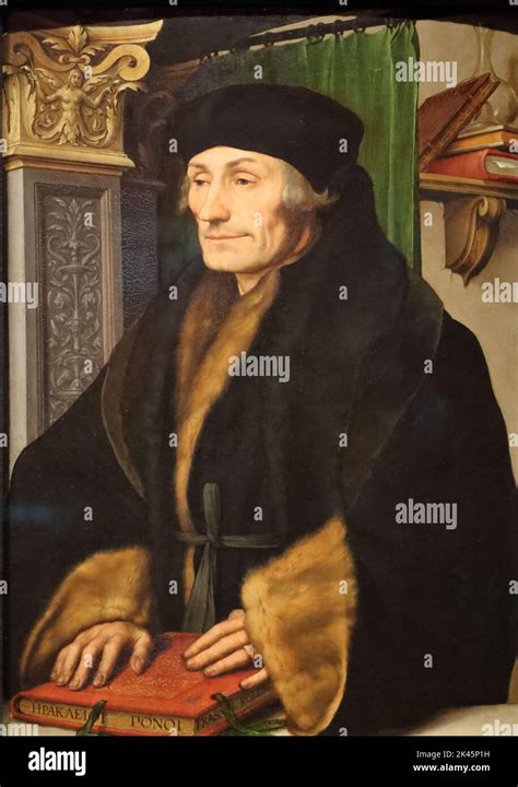 Erasmus by German-Swiss Renaissance painter Hans Holbein the Younger at ...
