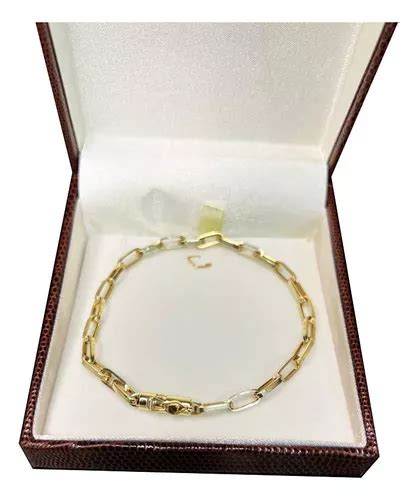 Pulseira Baguete 5 Gramas 4mm Ouro 18k 750 Frete grátis