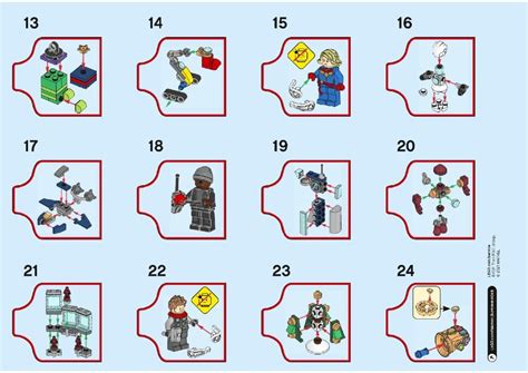 View LEGO Instruction 76196 The Avengers Advent Calendar LEGO