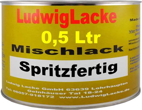 Ludwig Lacke Ml Spritzfertiger Autolack F R Vw Black Magic