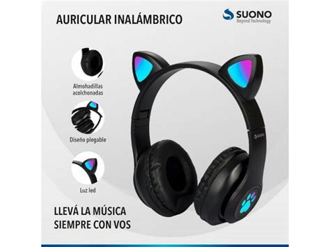 Auricular Vincha Cat Ear Suono Inalambrico Compr En San Juan