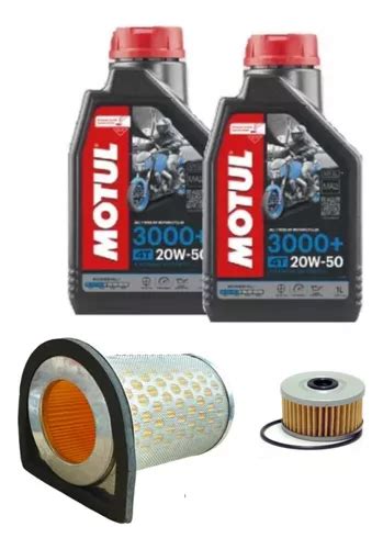 Kit Filtros 02 Óleo Motul 3000 20w50 Cbx 250 Twister 01 08