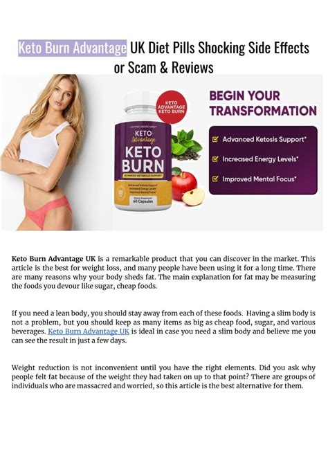 Ppt Keto Burn Advantage Uk Diet Pills Shocking Side Effects Or Scam