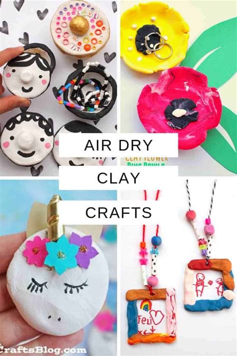 Air Dry Clay Crafts For Kids