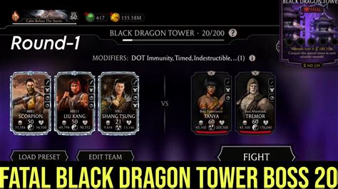 Remastered Fatal Black Dragon Tower Boss 20 Fight Reward Youtube