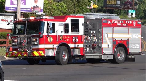 Exeter Township Fire Department Rescue Engine Responding