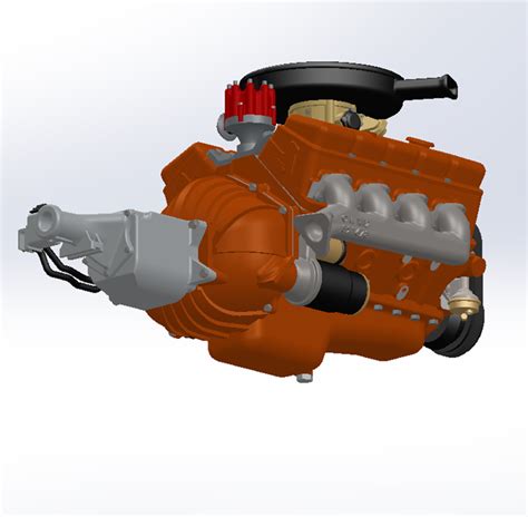 Stl File 124 Scale Chevy Big Block V8 Bbc Stock Base Engine File Pack 📁 ・3d Printer Design To