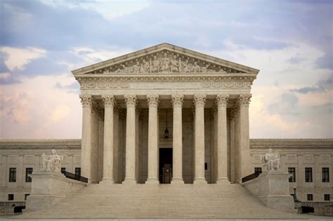 Tribunal supremo edificio del salón de justicia en washington dc