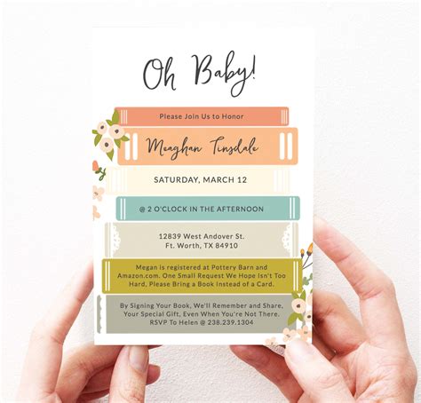 Girl Storybook Baby Shower Invitation Girl Book Themed Baby Etsy