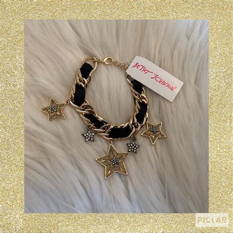 Betsey Johnson Jewelry Betsey Johnson Celestial Star Punk Goldtone