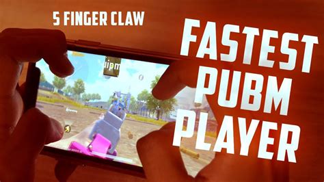 FASTEST 5 FINGER PUBGM PLAYER 5 FINGER CLAW GYROSCOPE PUBGM MONTAGE