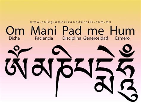 Mantra Om Mani Padme Hum Om Mani Padme Hum Mantras Buddha Tattoo Design