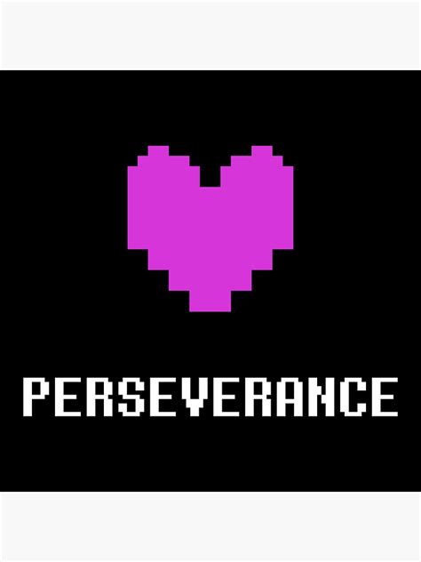 Perseverance Undertale Sticker For Sale By Krimzen Redbubble