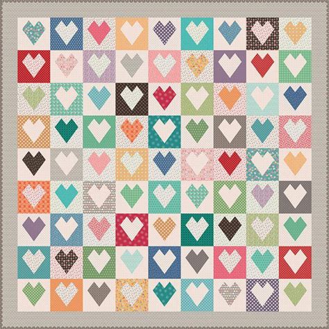 Lori Holt 10 Heart Quilt Paper Riley Blake Designs