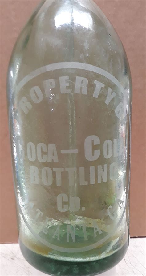 Coca Cola Green Seltzer Bottle Property of Cocal Cola Bottling Co Atlanta GA - Etsy