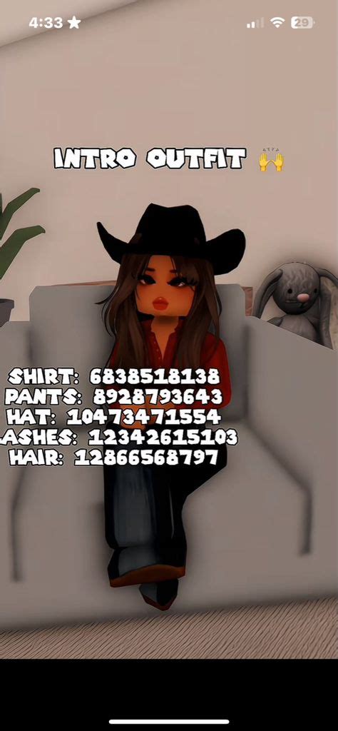 Roblox Cowboy Outfit Codes