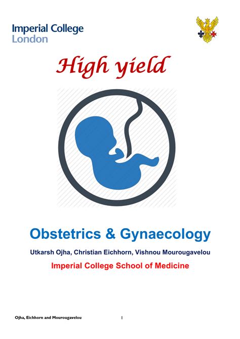 High Yield Oandg New Obs And Gynae Notes From The Sofia Learning Objectives Ojha Eichhorn