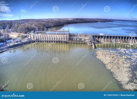 Aerial View Conowingo Hydroelectric Dam Maryland Stock Photo Image Of