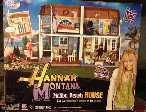 New Sealed Disney Hannah Montana Malibu Beach Doll House Dollhouse