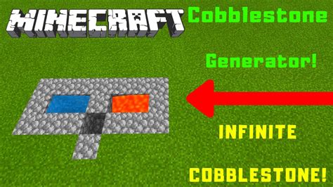 INFINITE TUTORIAL Cobblestone Generator Minecraft PS4 XBOX SWITCH