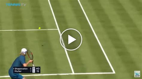 Shapovalov Hits Amazing Backhand Passing Shot