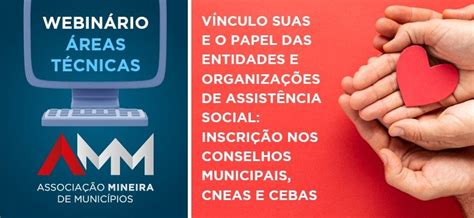 AMM promove webinário sobre Vínculo SUAS e o papel das entidades e