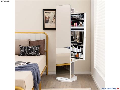Шкаф-зеркало для украшений Costway JV10484WH (White) купить в Кишиневе ...