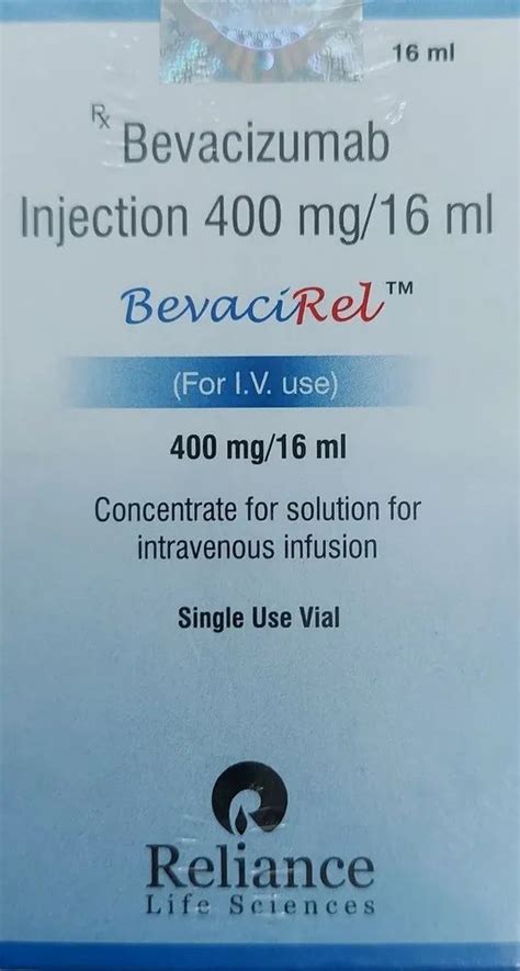 Reliance Life Sciences Bevacirel Mg Bevacizumab Injection Storage