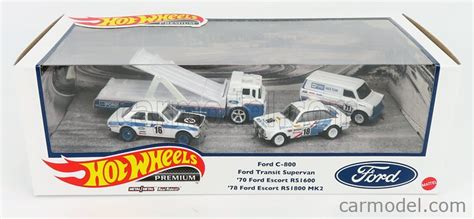 MATTEL HOT WHEELS GMH G Scale FORD ENGLAND SET X C TRUCK CAR TRANSPORTER