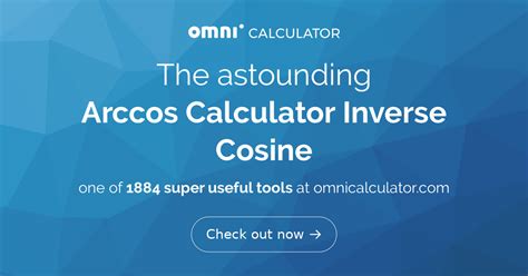 Arccos Calculator Finding The Inverse Of The Cosine