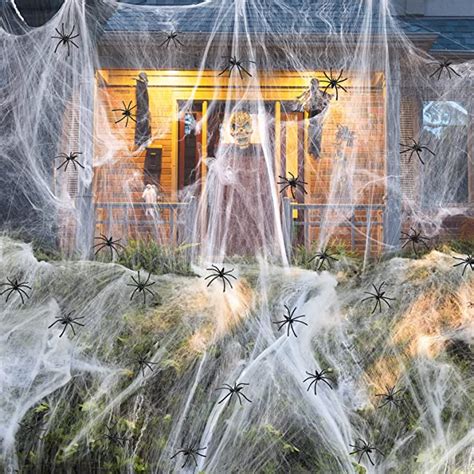 Halloween Decorations Outdoor Spider Web Set Indoor 100g Spooky