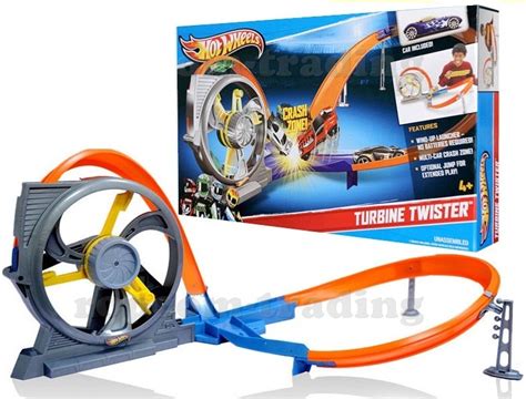 Hot Wheels Tor Samochodowy Napęd Wyrzutnia TURBINA oficjalne archiwum Allegro