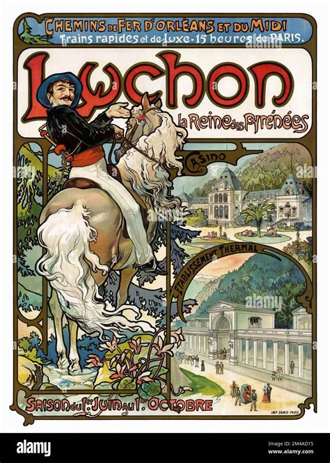 Luchon La Reine Des Pyr N Es By Alphonse Mucha Poster